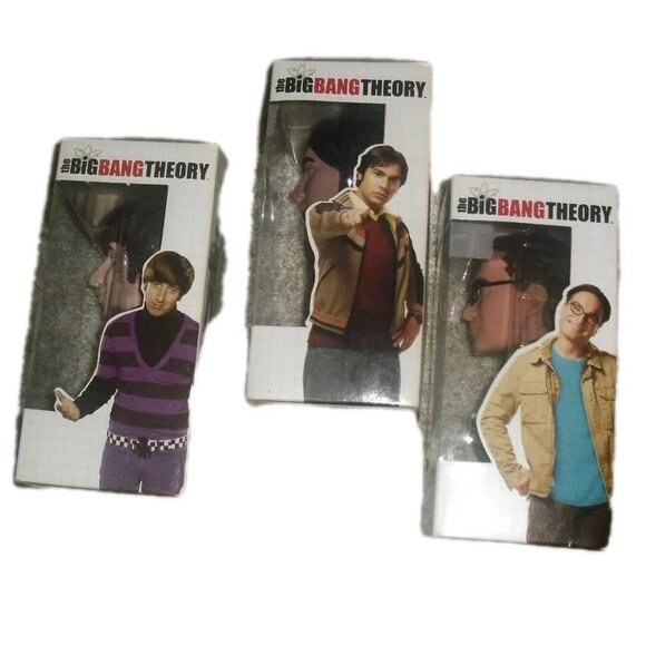 The Big Bang Theory Leonard Raj Howard Lot of Three Bobblehead Bobbleheads New - Picture 2 of 2